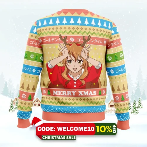 kouko golden time ugly christmas sweater 2