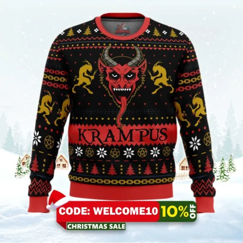 krampus ugly christmas sweater 1
