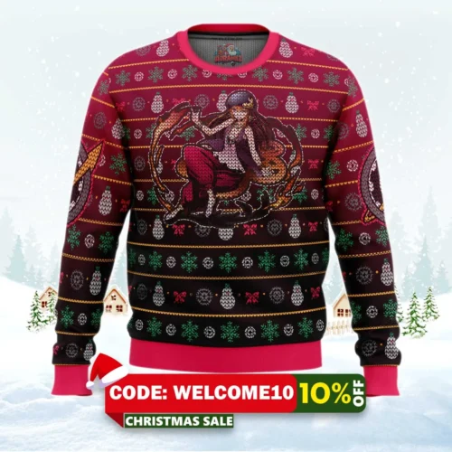 kurisu makise ugly christmas sweater 1