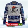labatt blue ugly christmas sweater 1