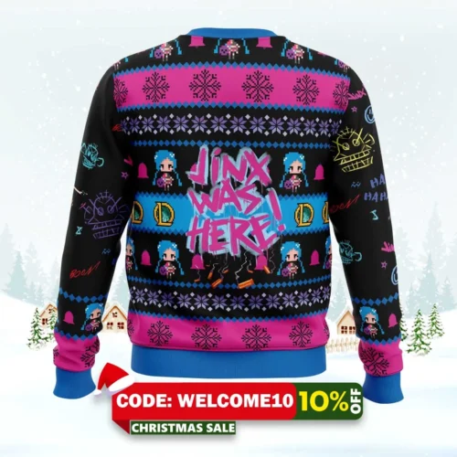 league of legends jinx ugly christmas sweater 2
