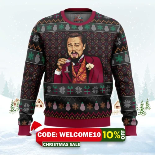 leo dicaprio meme ugly christmas sweater 1
