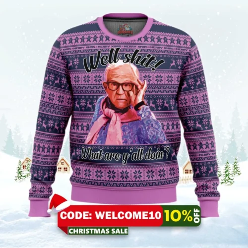 leslie jordan ugly christmas sweater 1