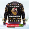 less people more bourbon ugly christmas sweater 1
