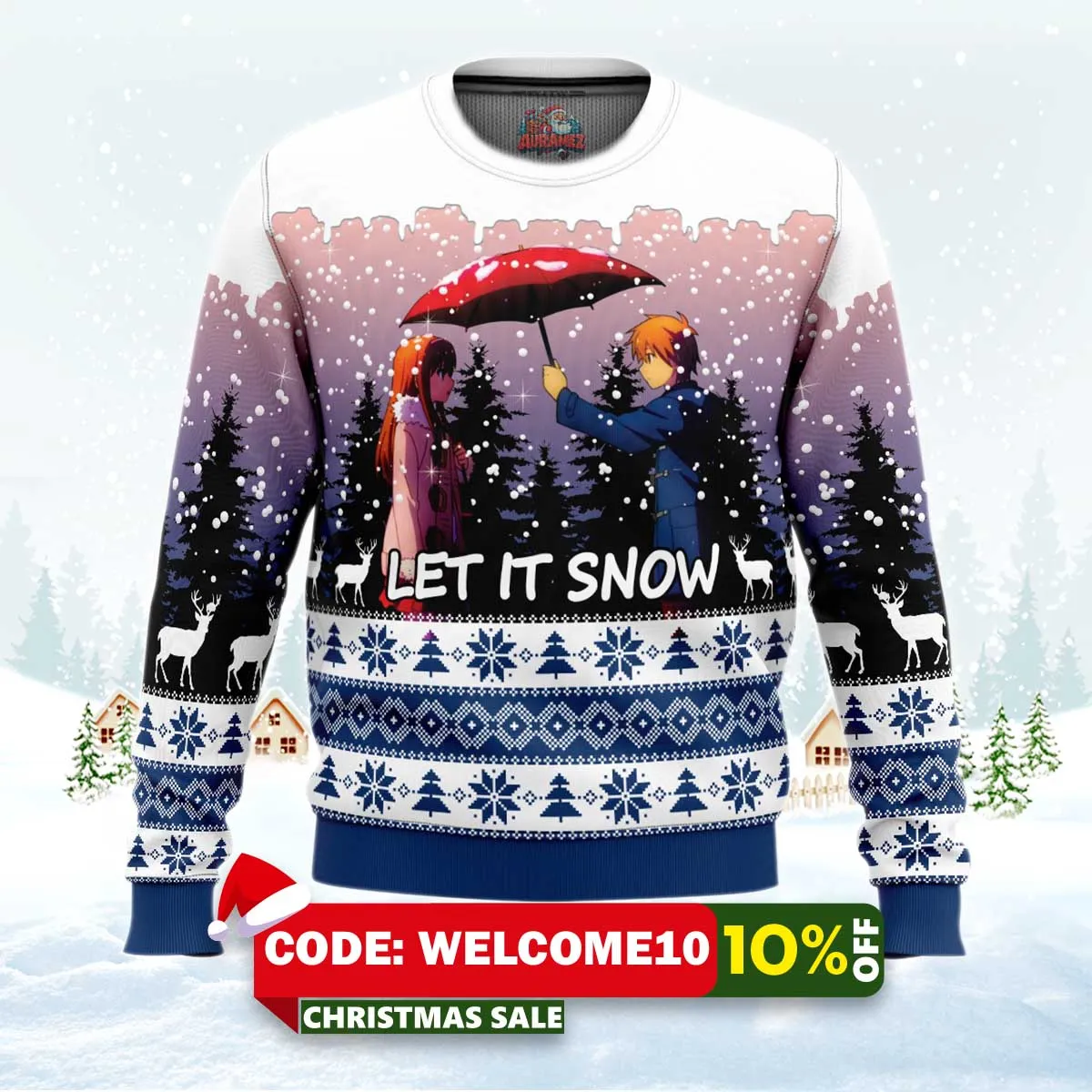let it snow the pet girl of sakurasuo ugly christmas sweater 1 let it snow the pet girl of sakurasuo ugly christmas sweater 1
