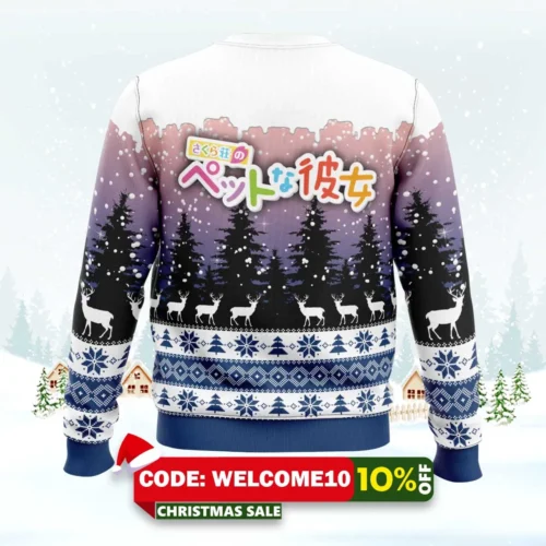 Let It Snow The Pet Girl Of Sakurasuo Ugly Christmas Sweater 1 let it snow the pet girl of sakurasuo ugly christmas sweater 2