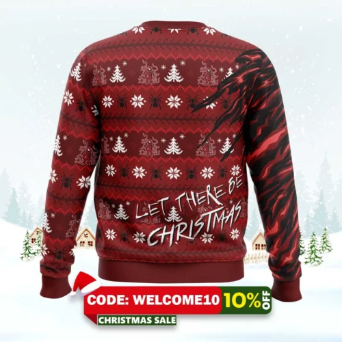 let there be christmas carnage marvel ugly christmas sweater 2