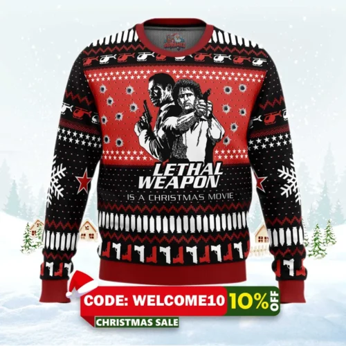 lethal weapon is a christmas movie ugly christmas sweater 1