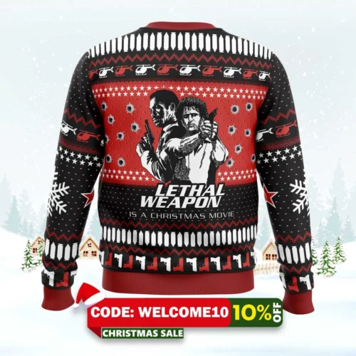 lethal weapon is a christmas movie ugly christmas sweater 2