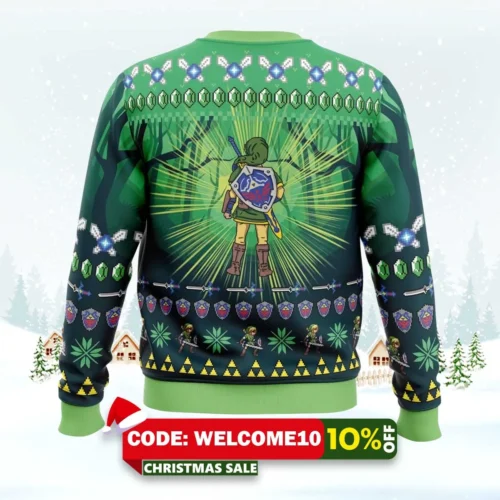 Link Legend Of Zelda Ugly Christmas Sweater 1 link legend of zelda ugly christmas sweater 2