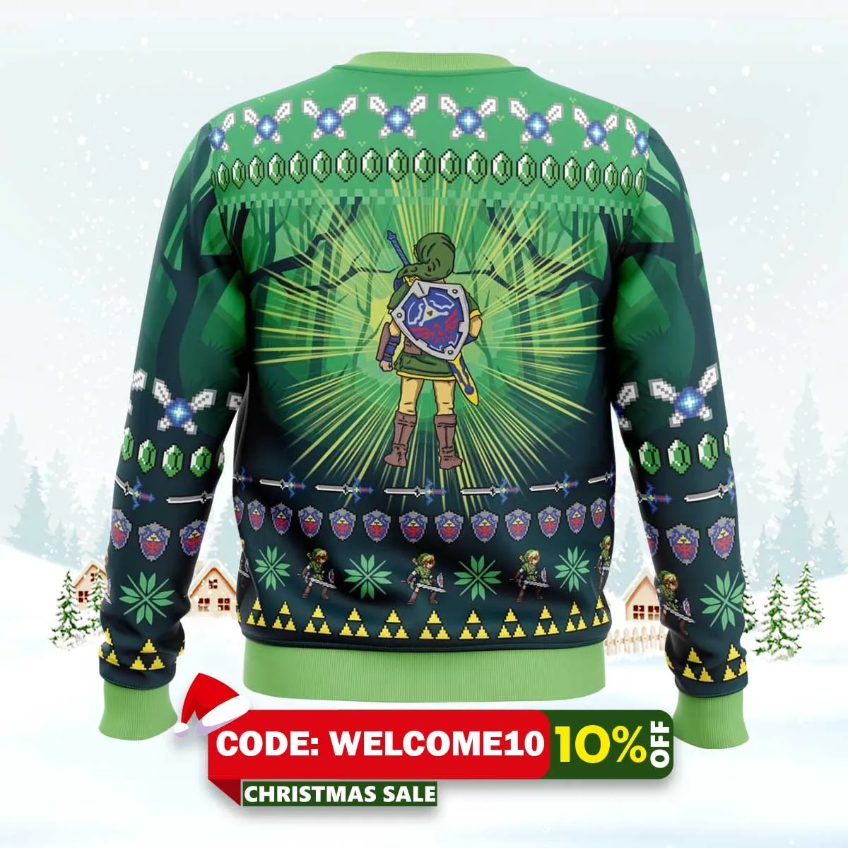 link legend of zelda ugly christmas sweater 2 link legend of zelda ugly christmas sweater 2