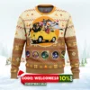 lupin the 3rd happy trip ugly christmas sweater 1