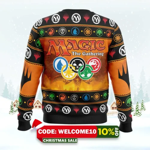 magic arena v3 magic the gathering ugly christmas sweater 2