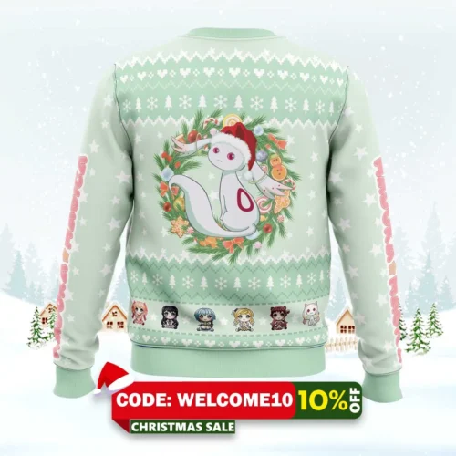 magical girls puella magi madoka magica ugly christmas sweater 2