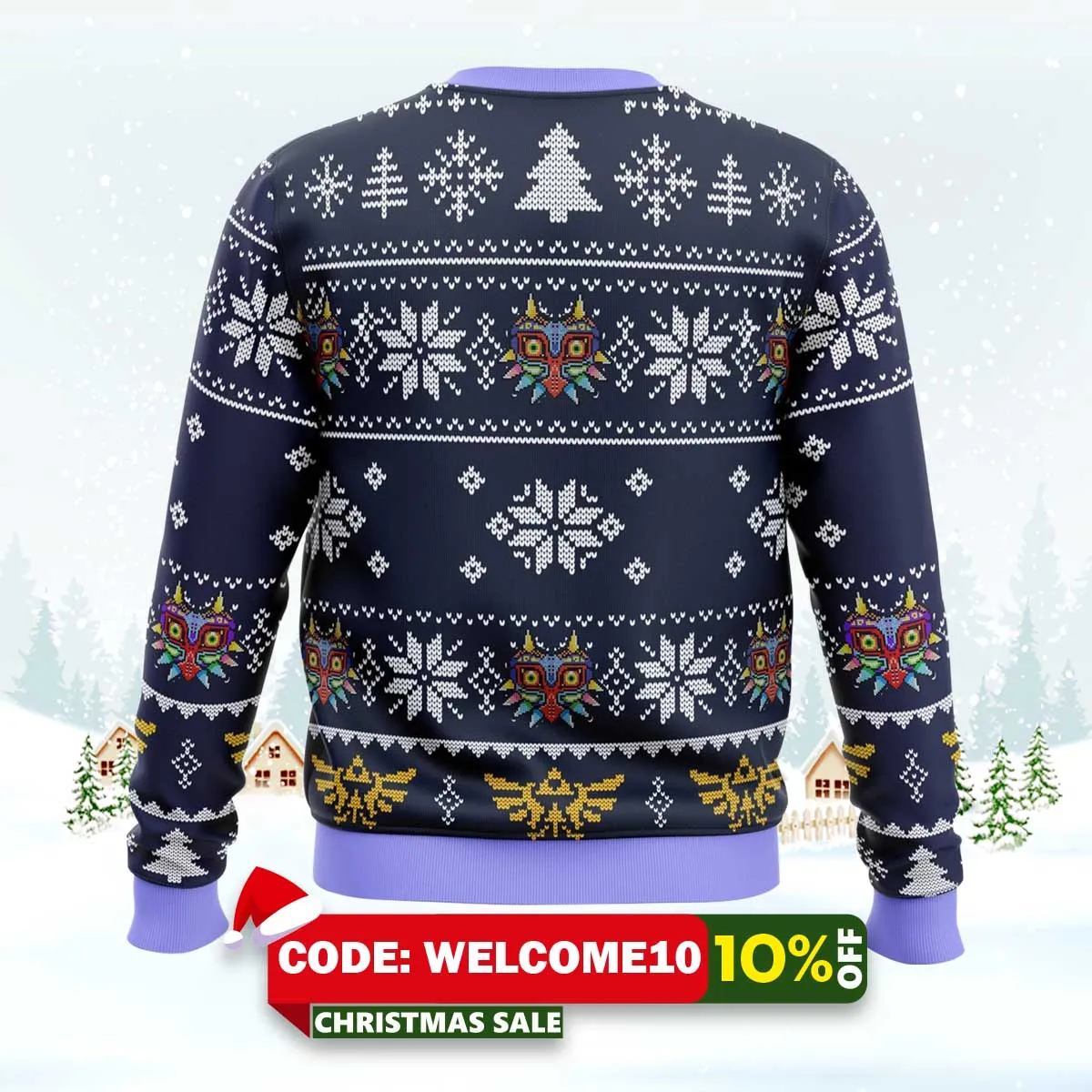 majora's mask legend of zelda ugly christmas sweater 2 majora's mask legend of zelda ugly christmas sweater 2