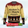 maker's mark whisky ugly christmas sweater 1