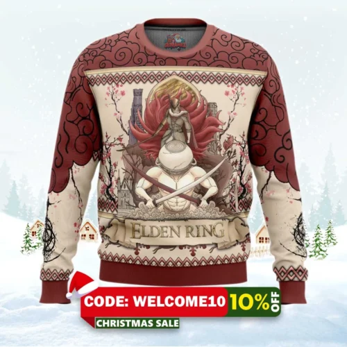 malenia blade of maquella ugly christmas sweater 1