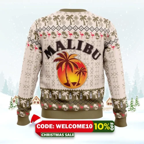 malibu rum ugly christmas sweater 2