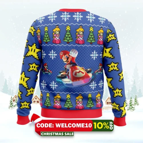 mario kart ugly christmas sweater 2