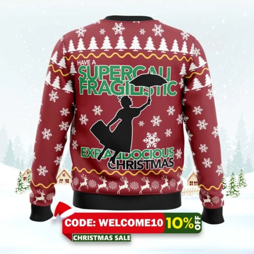 Mary Poppins Ugly Christmas Sweater 1 mary poppins ugly christmas sweater 2