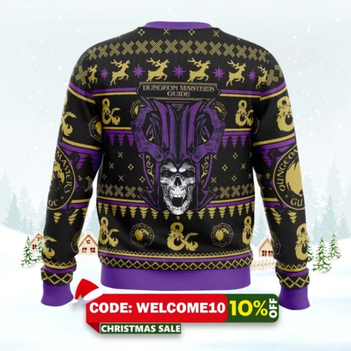 master's guide dungeons and dragons ugly christmas sweater 2