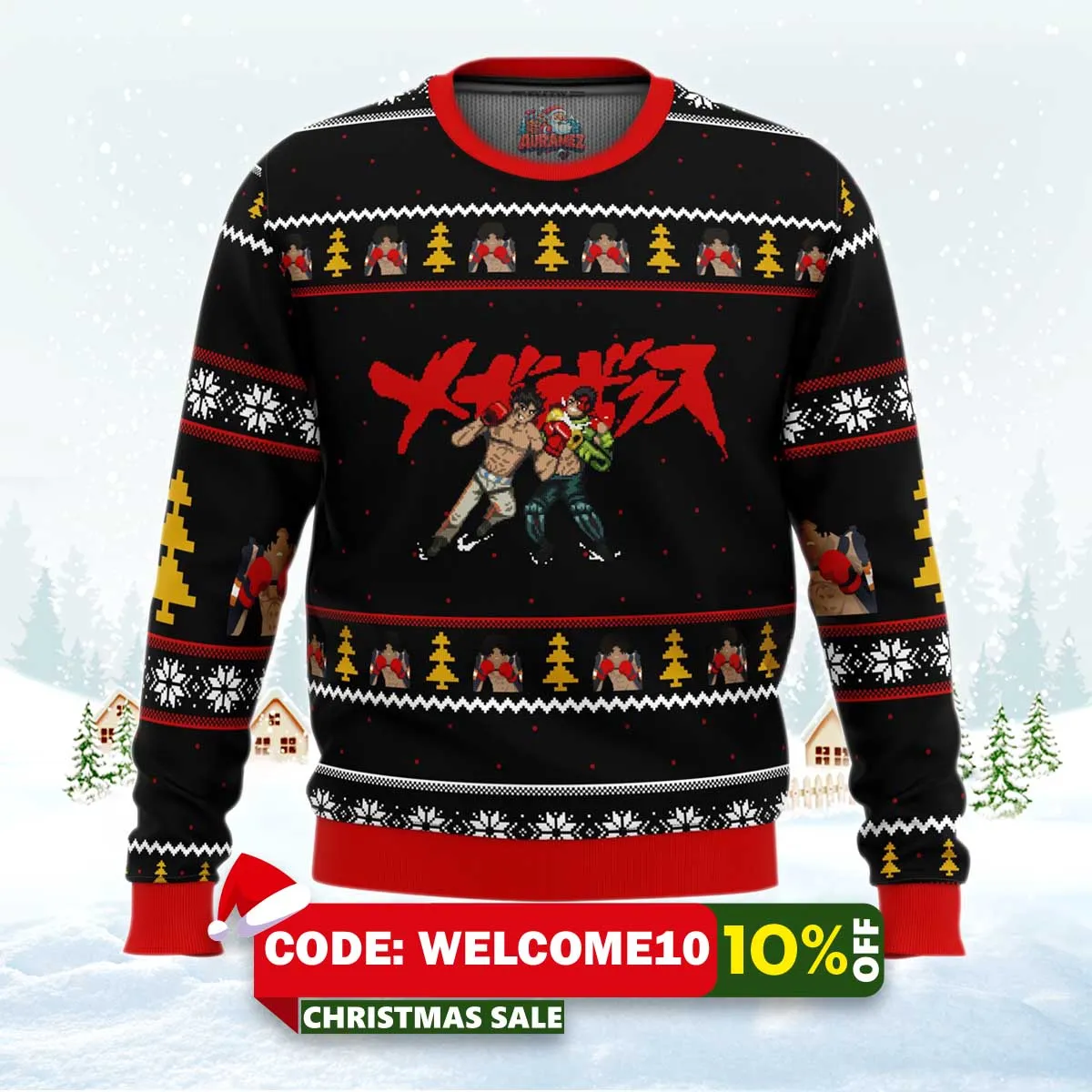 megalo box sprites ugly christmas sweater 1 megalo box sprites ugly christmas sweater 1