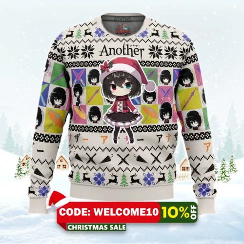 mei misaki another ugly christmas sweater 1