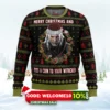 merry christmas and toss a coin the witcher ugly christmas sweater 1