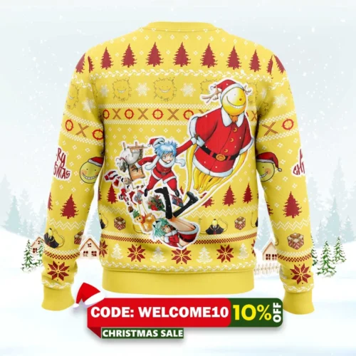 merry christmas assassination classroom ugly christmas sweater 2