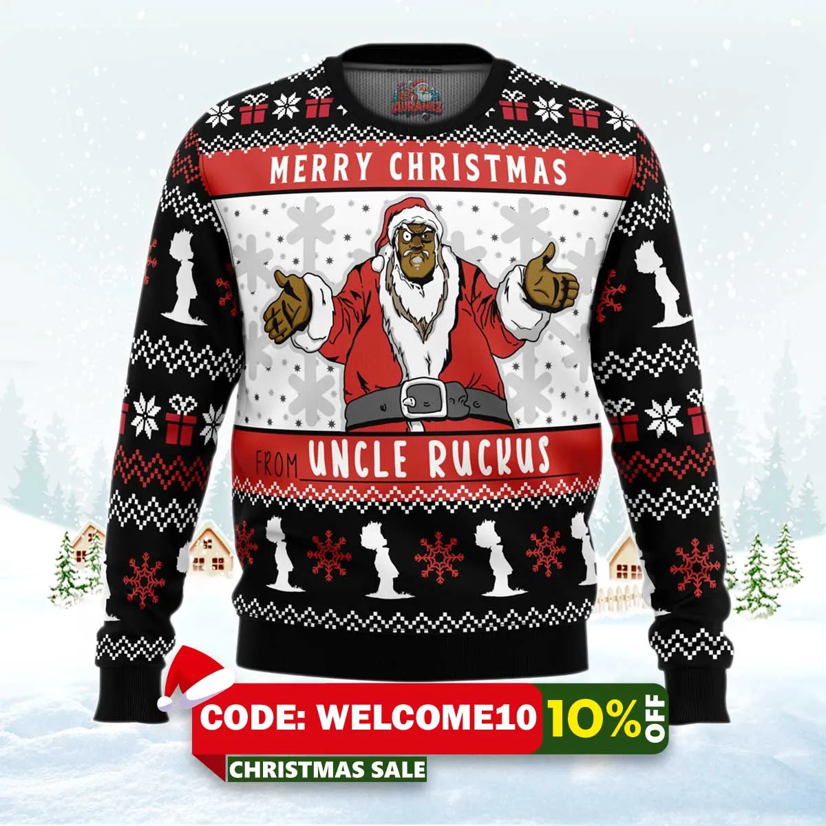 merry christmas from uncle ruckus ugly christmas sweater 1 merry christmas from uncle ruckus ugly christmas sweater 1