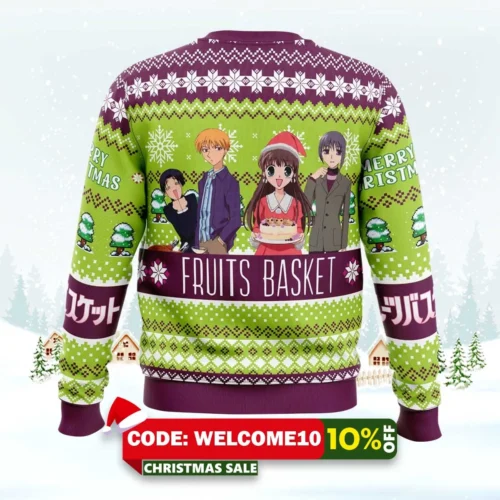merry christmas fruits basket ugly christmas sweater 2