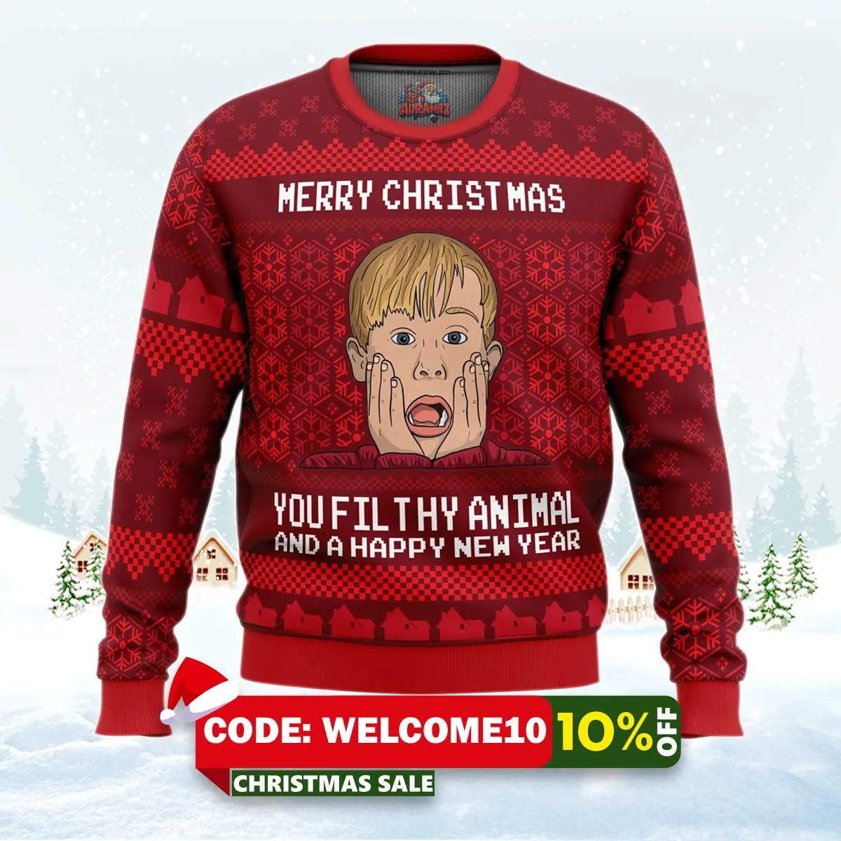 merry christmas home alone ugly christmas sweater 1 merry christmas home alone ugly christmas sweater 1