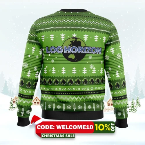 merry christmas log horizon ugly christmas sweater 2