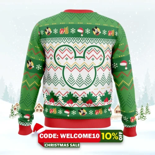 merry christmas mickey mouse disney ugly christmas sweater 2