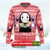 merry christmas no face spirited away ugly christmas sweater 1