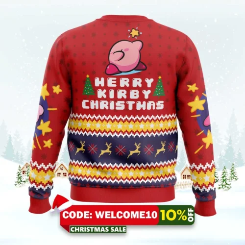 merry kirby christmas kirby ugly christmas sweater 2