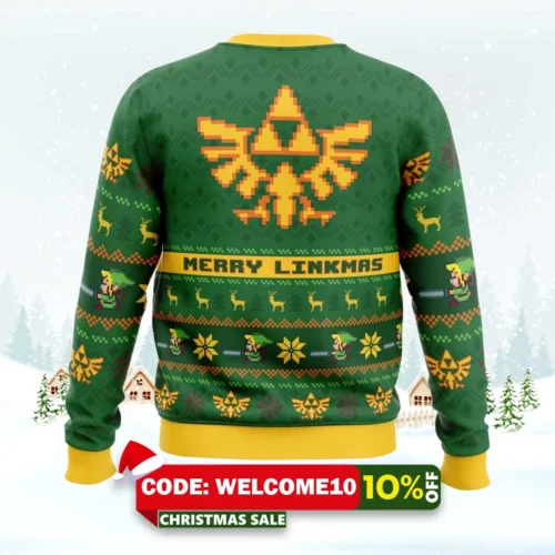 merry linkmas legend of zelda ugly christmas sweater 2