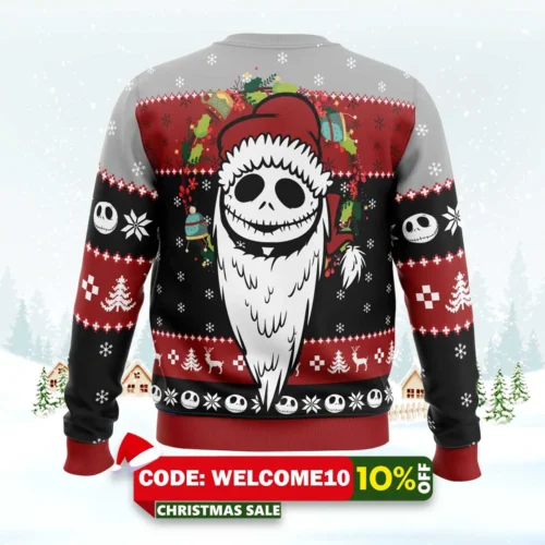 Merry Nightmare The Nightmare Before Christmas Ugly Christmas Sweater 1 merry nightmare the nightmare before christmas ugly christmas sweater 2