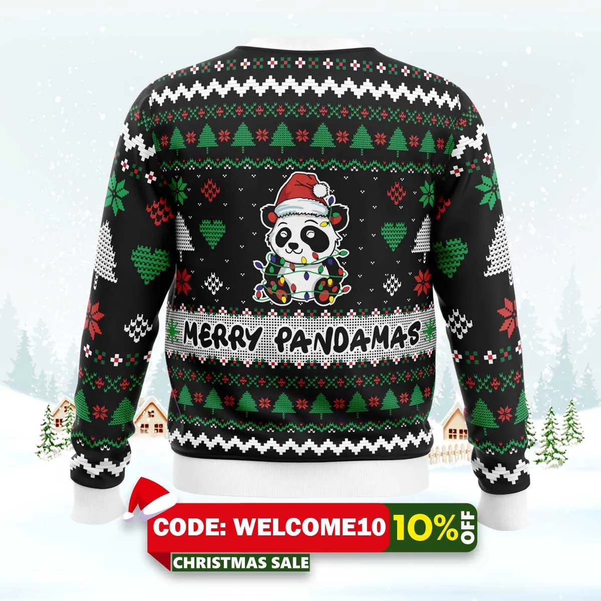 merry pandamas pop culture ugly christmas sweater 2 merry pandamas pop culture ugly christmas sweater 2