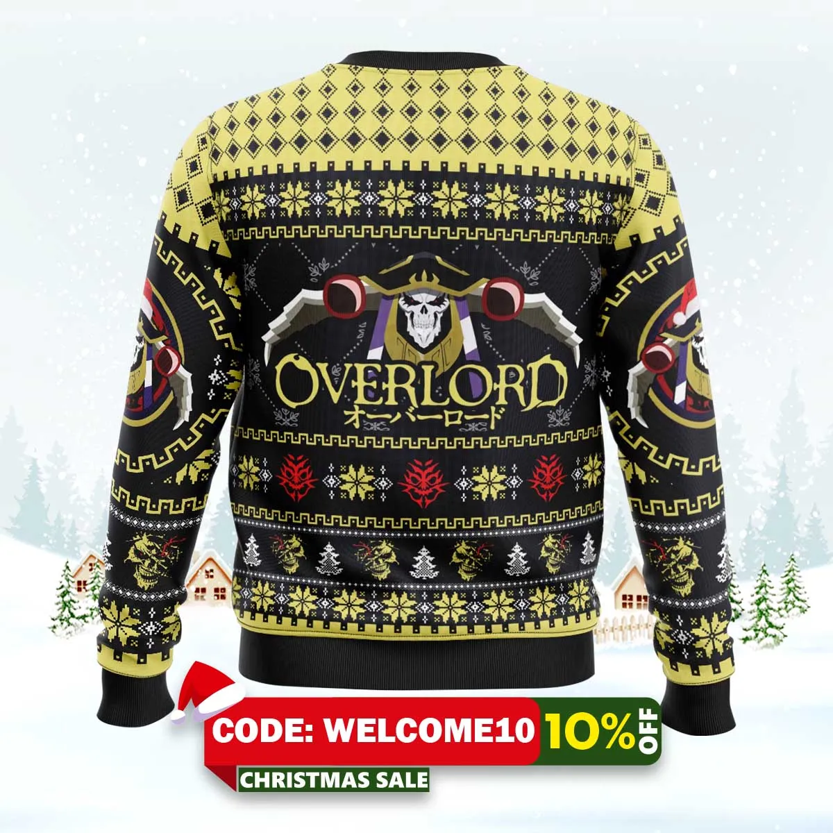 merry x mass ainz ooal gown overlord ugly christmas sweater 2 merry x mass ainz ooal gown overlord ugly christmas sweater 2
