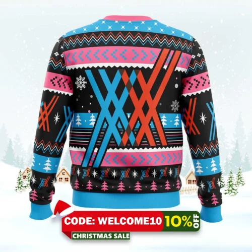 merry xmas darling darling in the franxx ugly christmas sweater 2
