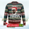 merry yeezus kanye west ugly christmas sweater 1