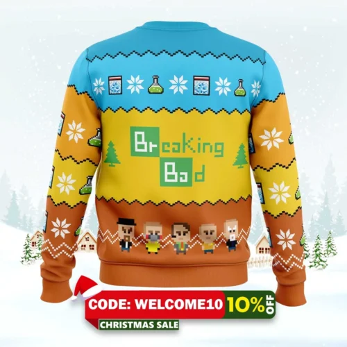 methy christmas breaking bad ugly christmas sweater 2