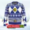 mighty morphin blue ranger power rangers ugly christmas sweater 1