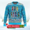mighty morphin chibis power rangers ugly christmas sweater 1