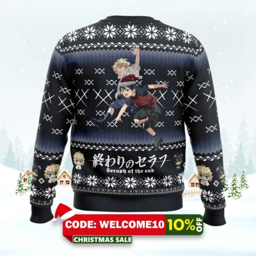 mikaela x yuuichirou ugly christmas sweater 2