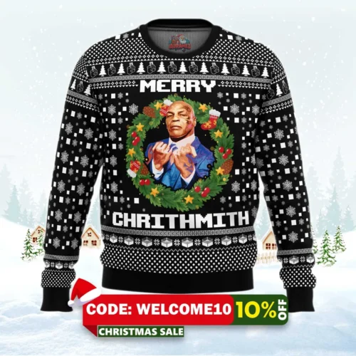 mike tyson ugly christmas sweater 1