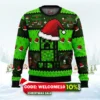 minecraft creepr ugly christmas sweater 1