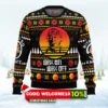 miyagi karate dojo ugly christmas sweater 1