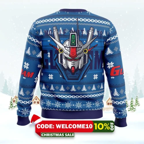 Mobile Suit Rx 78 Gundam Ugly Christmas Sweater 1 mobile suit rx 78 gundam ugly christmas sweater 2